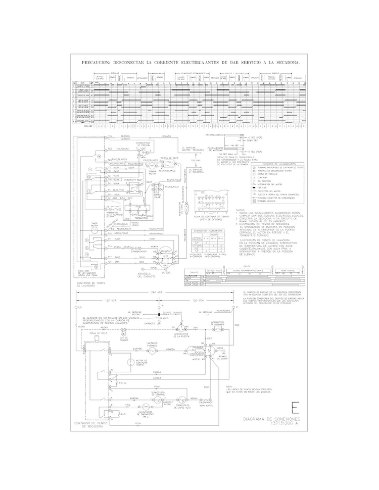 Wiring Diagram Diagram and Parts List for 41797812704  Kenmore Washer Dryer Combo