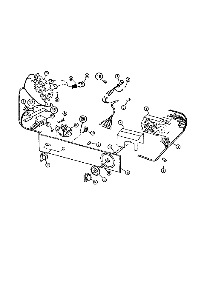 CONSOLE AND CONTROLS Diagram and Parts List for WA24P2WSFA  Gibson Washer