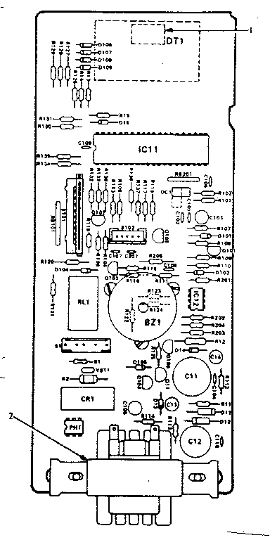 Power And Control Circuit Board Diagram and Parts List for 5648788690  Kenmore Microwave