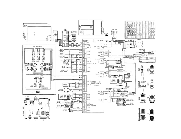 Wiring Diagram Diagram and Parts List for FPBS2777RF6  Frigidaire Refrigerator