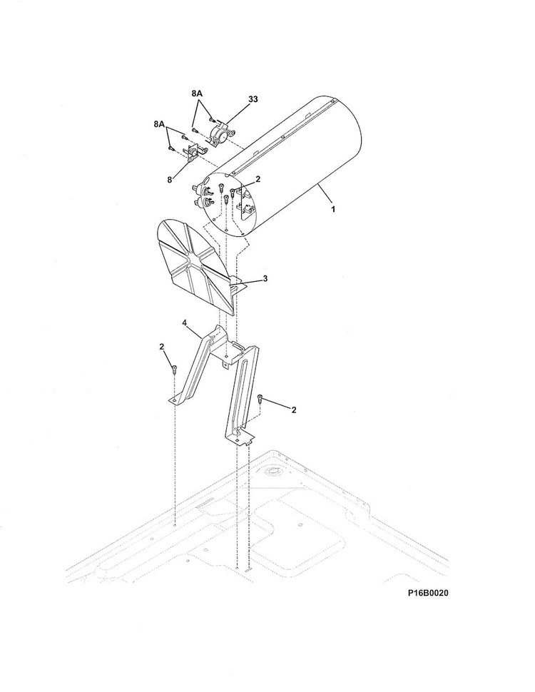Burner Diagram and Parts List for FFSE5115PW0  Frigidaire Dryer