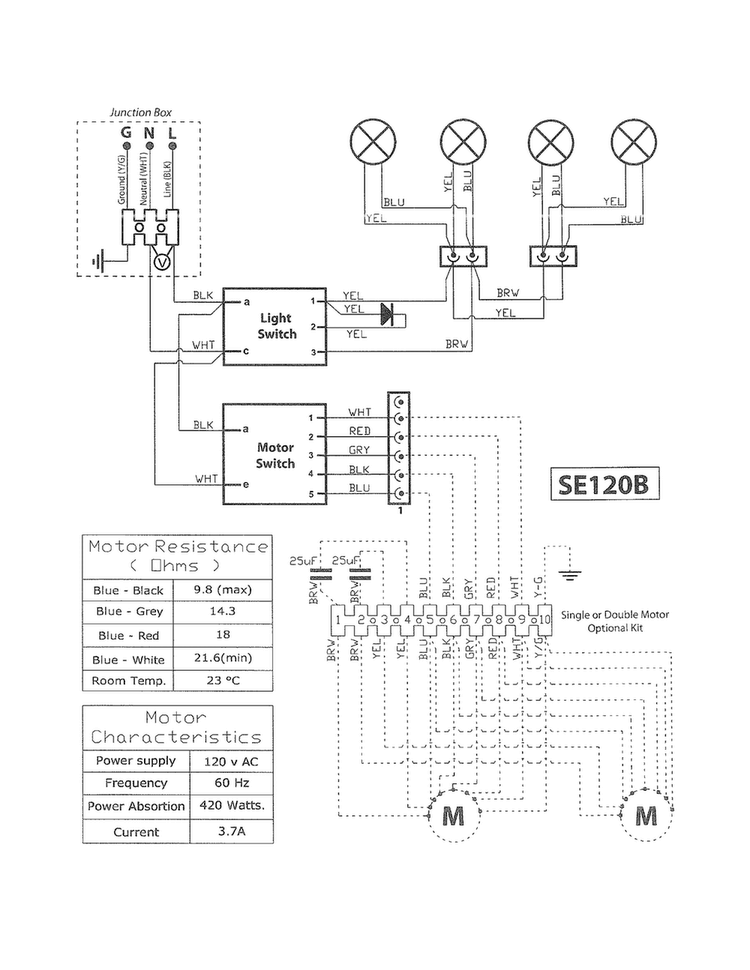 Wiring Diagram Diagram and Parts List for EI36HI55KSB  Electrolux Range Hood
