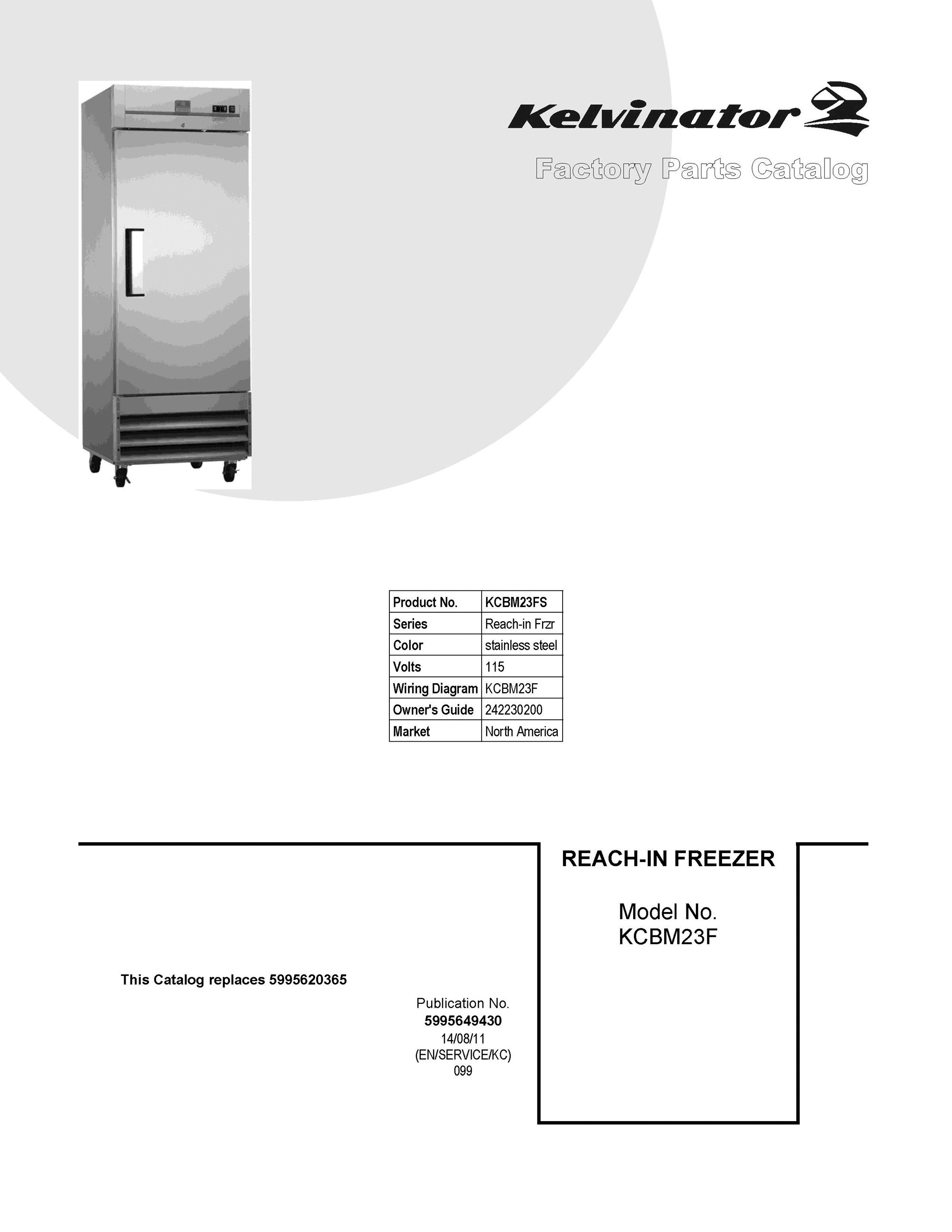 01 - COVER SHEET Diagram and Parts List for KCBM23FS  Frigidaire Freezer