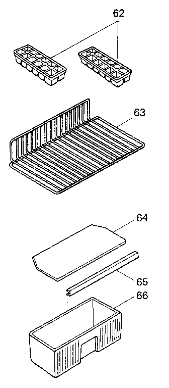 Accessories Diagram and Parts List for 5648982980  Kenmore Refrigerator