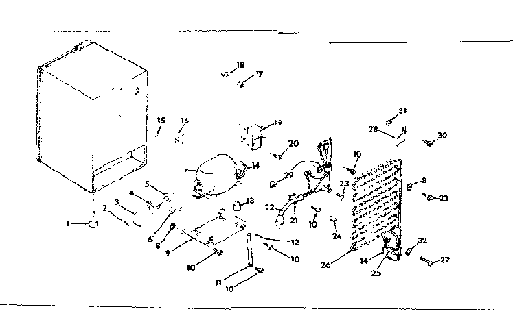 Unit Parts Diagram and Parts List for 1268905021  Kenmore Refrigerator