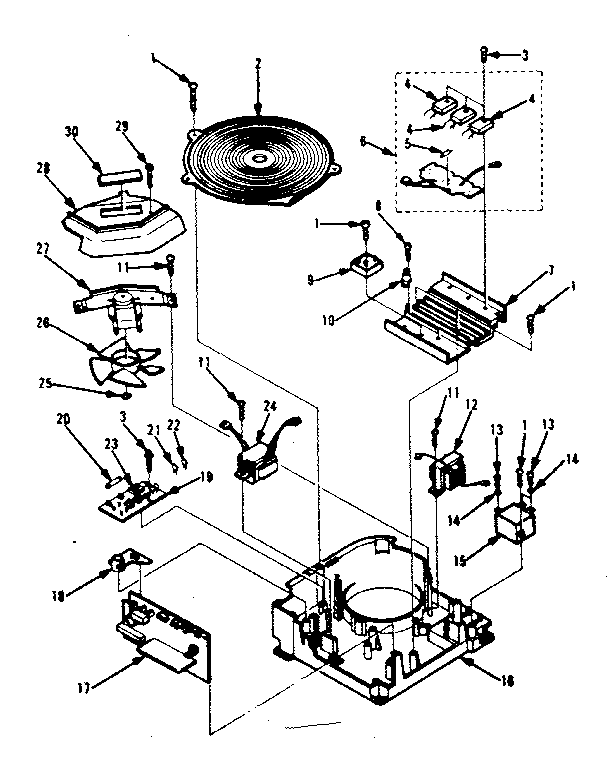 High Power Work Coil Diagram and Parts List for 5644498510  Kenmore Cooktop