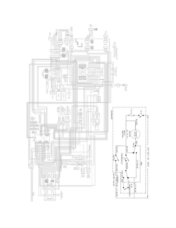 Wiring Diagram Diagram and Parts List for FGHS2631PE3  Frigidaire Refrigerator