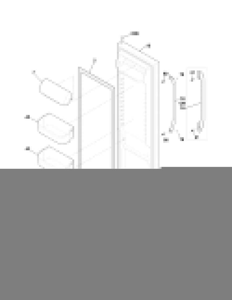 Refrigerator Door Diagram and Parts List for FFSS2314QE5A  Frigidaire Refrigerator