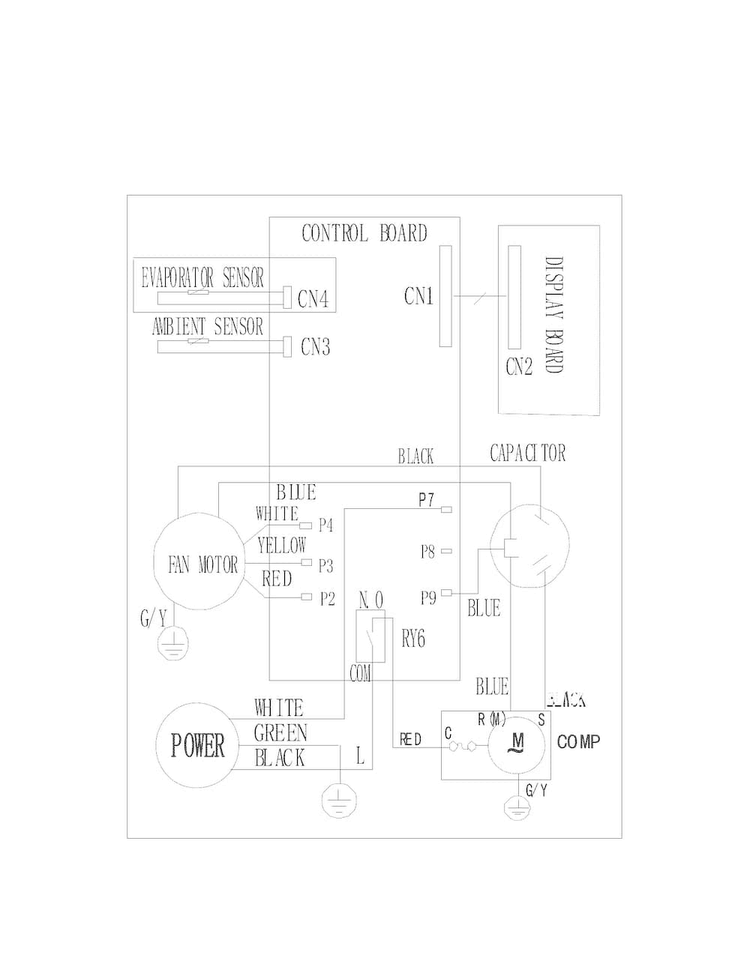 Wiring Diagram Diagram and Parts List for 25370101017  Kenmore Air Conditioner