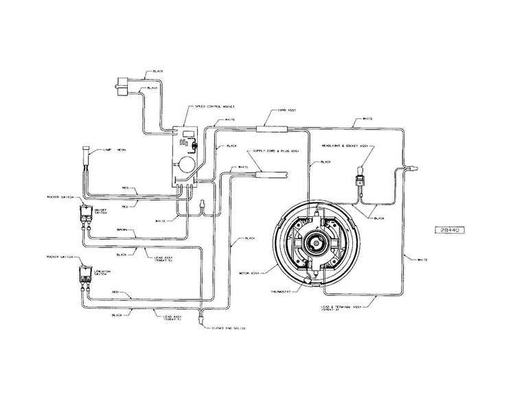 Wiring Diagrams Diagram and Parts List for EL5010A  Electrolux Upright Vacuum