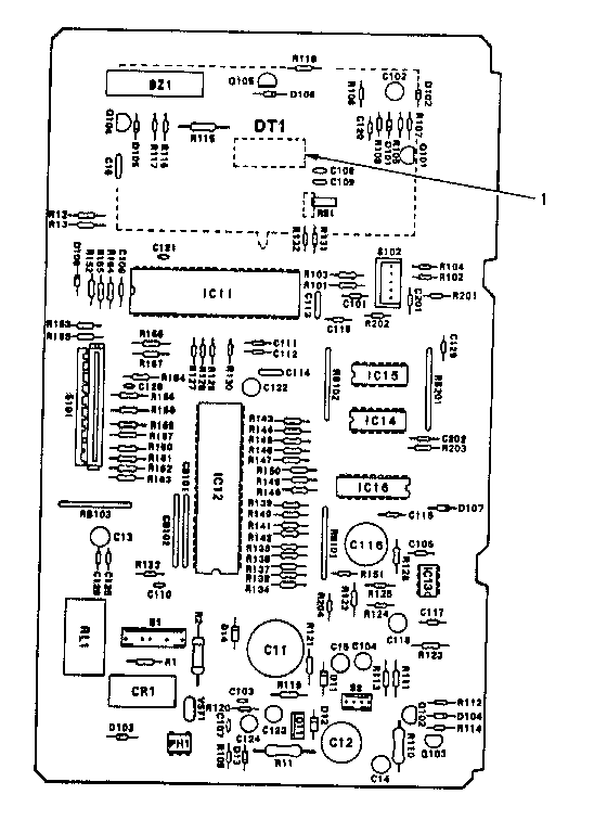 Power And Control Circuit Board Diagram and Parts List for 5648775380  Kenmore Microwave