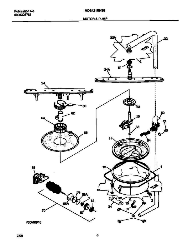 Frigidaire Mdb421rhs0 5 Diagram and Parts List for MDB421RHS0 V0 Frigidaire Refrigerator