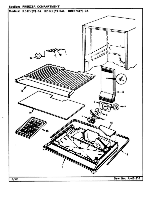 Frigidaire Cg23a 3 Diagram and Parts List for CG23A V1 Frigidaire Freezer