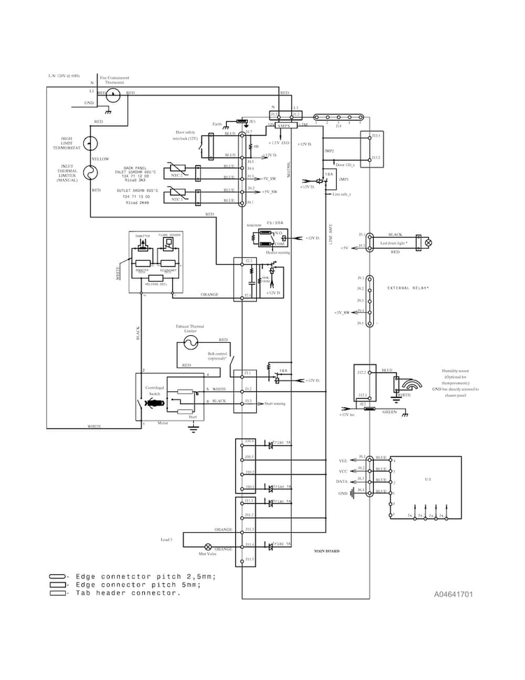 Wiring Diagram Diagram and Parts List for EFMG517STT0  Electrolux Dryer