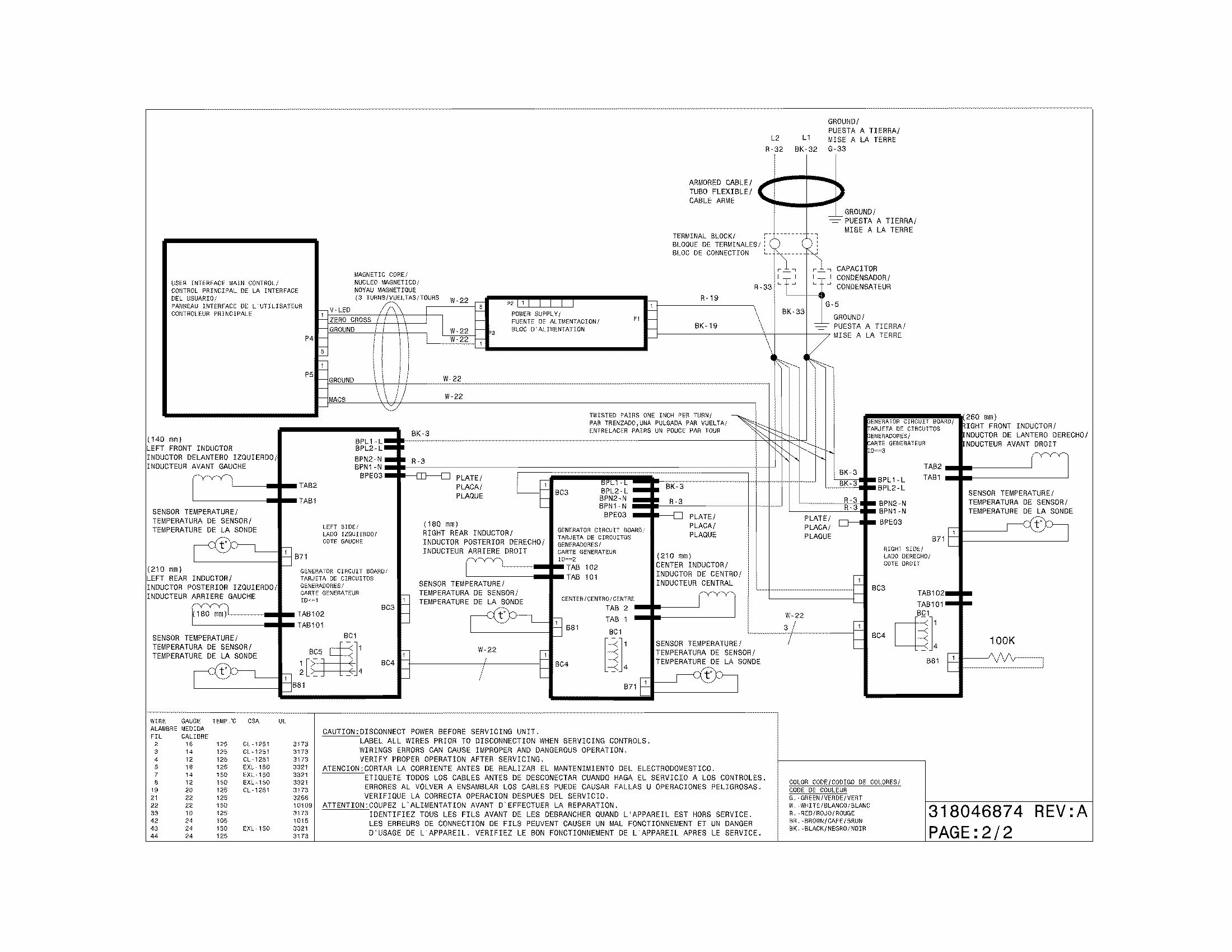 Wiring Diagram Diagram and Parts List for 79043900000  Kenmore Cooktop