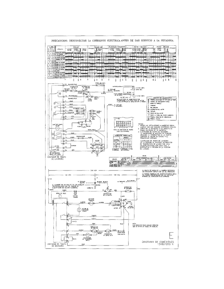 Wiring Diagram Diagram and Parts List for 41797812702  Kenmore Washer Dryer Combo