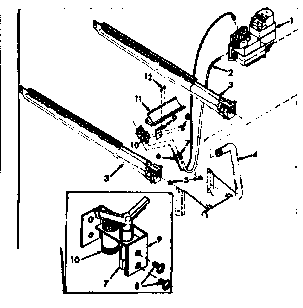 Burner & manifold assy Diagram and Parts List for 86776571  Frigidaire Furnace