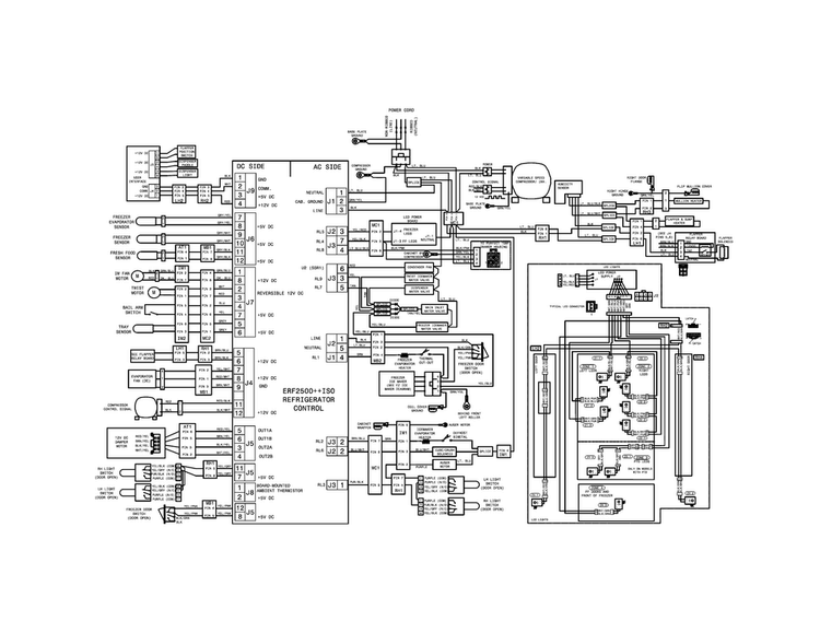 Wiring Schematic Diagram and Parts List for EW23BC85KSAA  Electrolux Refrigerator