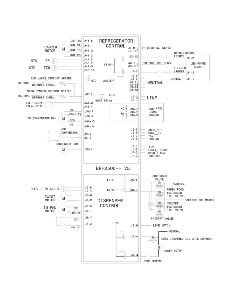 Wiring Diagram Diagram and Parts List for EW23BC85KS7  Electrolux Refrigerator