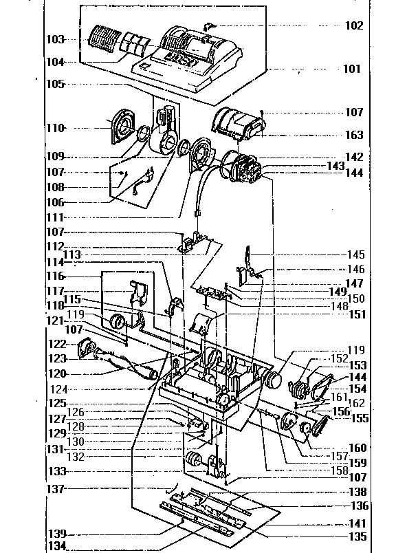 Base Diagram and Parts List for 11931012790  Kenmore Canister Vacuum