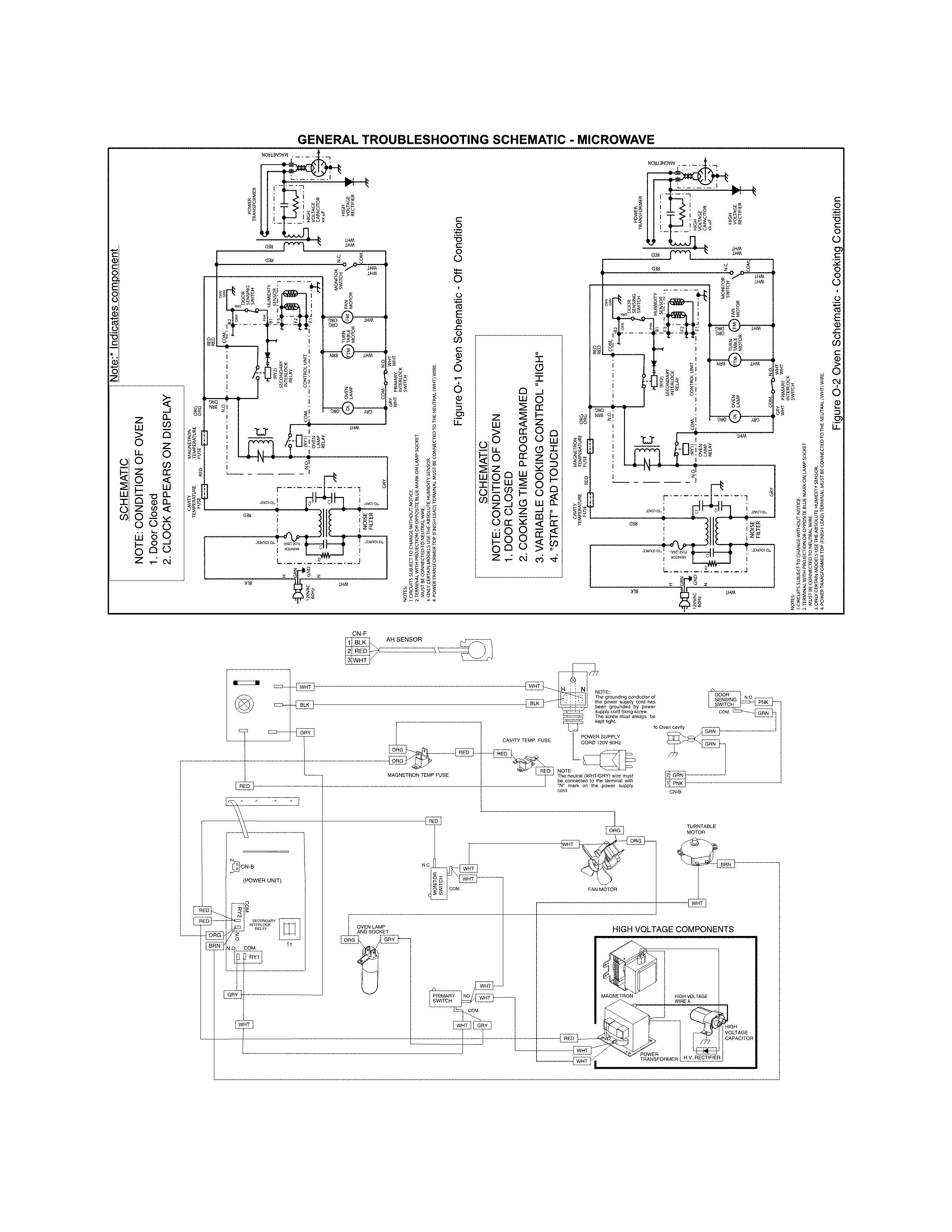 Wiring Diagram Diagram and Parts List for 79049612314  Kenmore Microwave