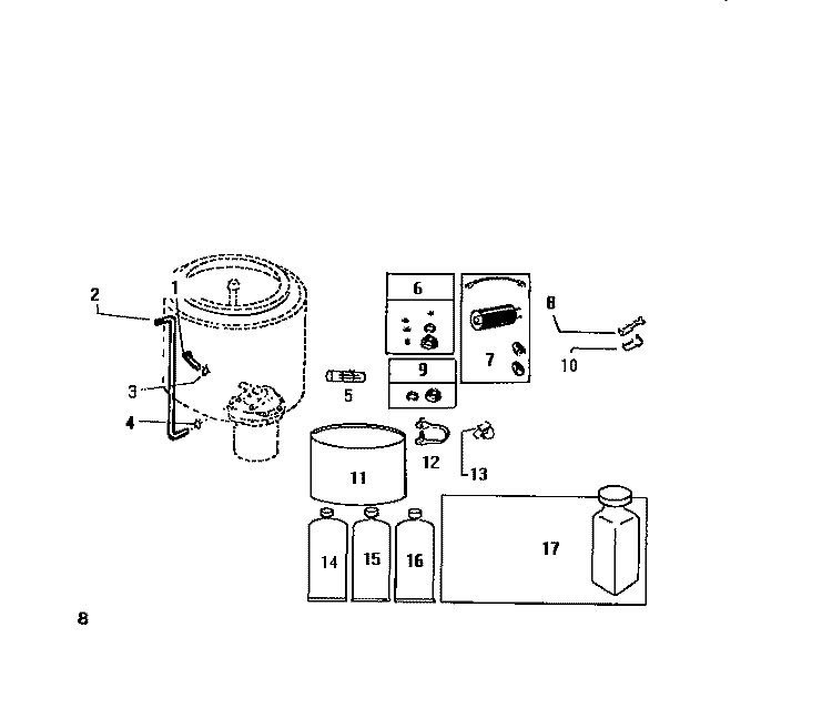 COUNTERWEIGHT SECTION Diagram and Parts List for LA271EXW2  Frigidaire Washer