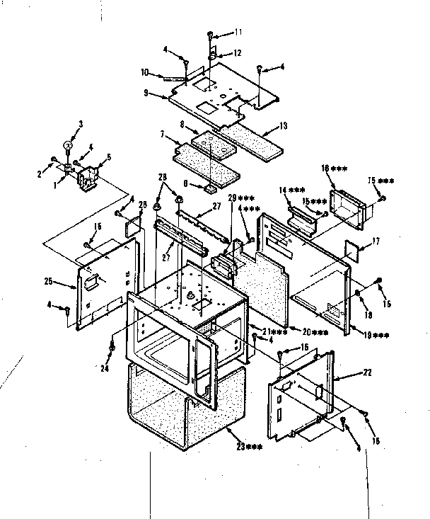 Cavity Parts-a Diagram and Parts List for 5648698511  Kenmore Microwave