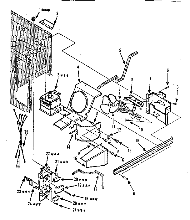 Switches And Microwave Parts Diagram and Parts List for 5648896380  Kenmore Microwave