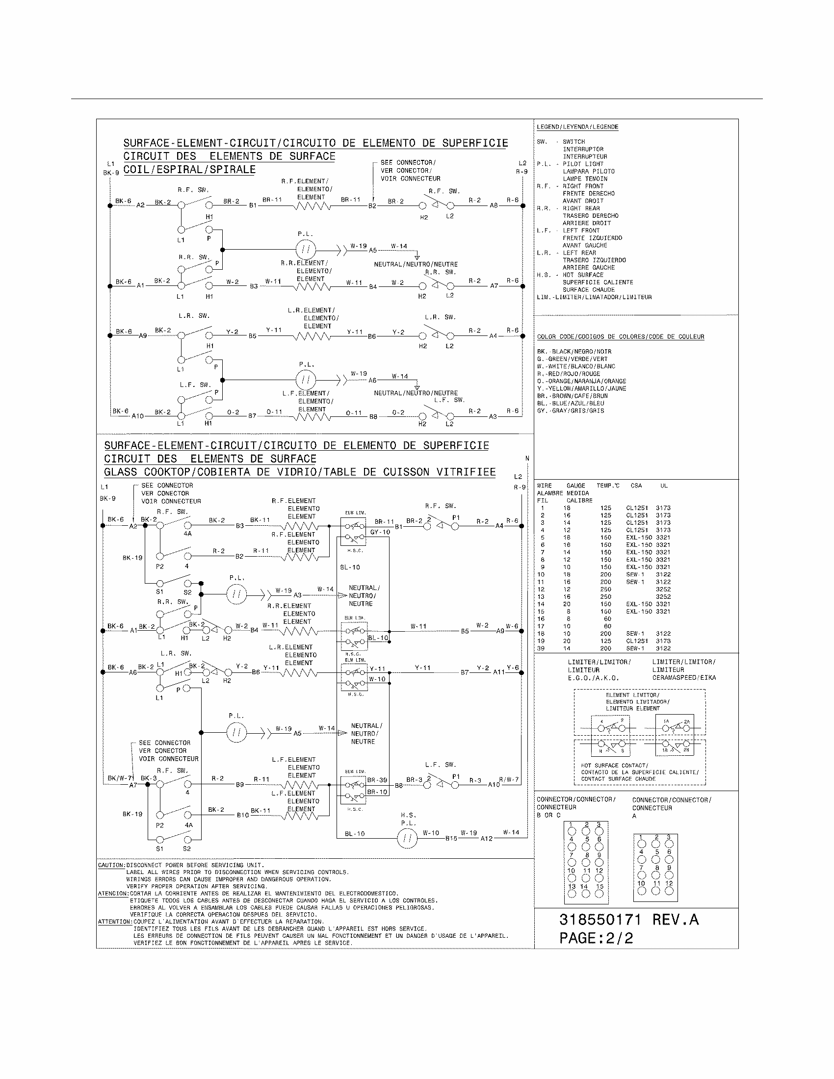 Wiring Diagram Diagram and Parts List for 79046783906  Kenmore Range