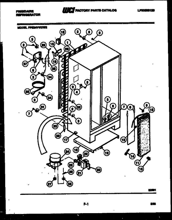 Frigidaire Wdh2 9 Diagram and Parts List for WDH2 V3 Frigidaire Washer