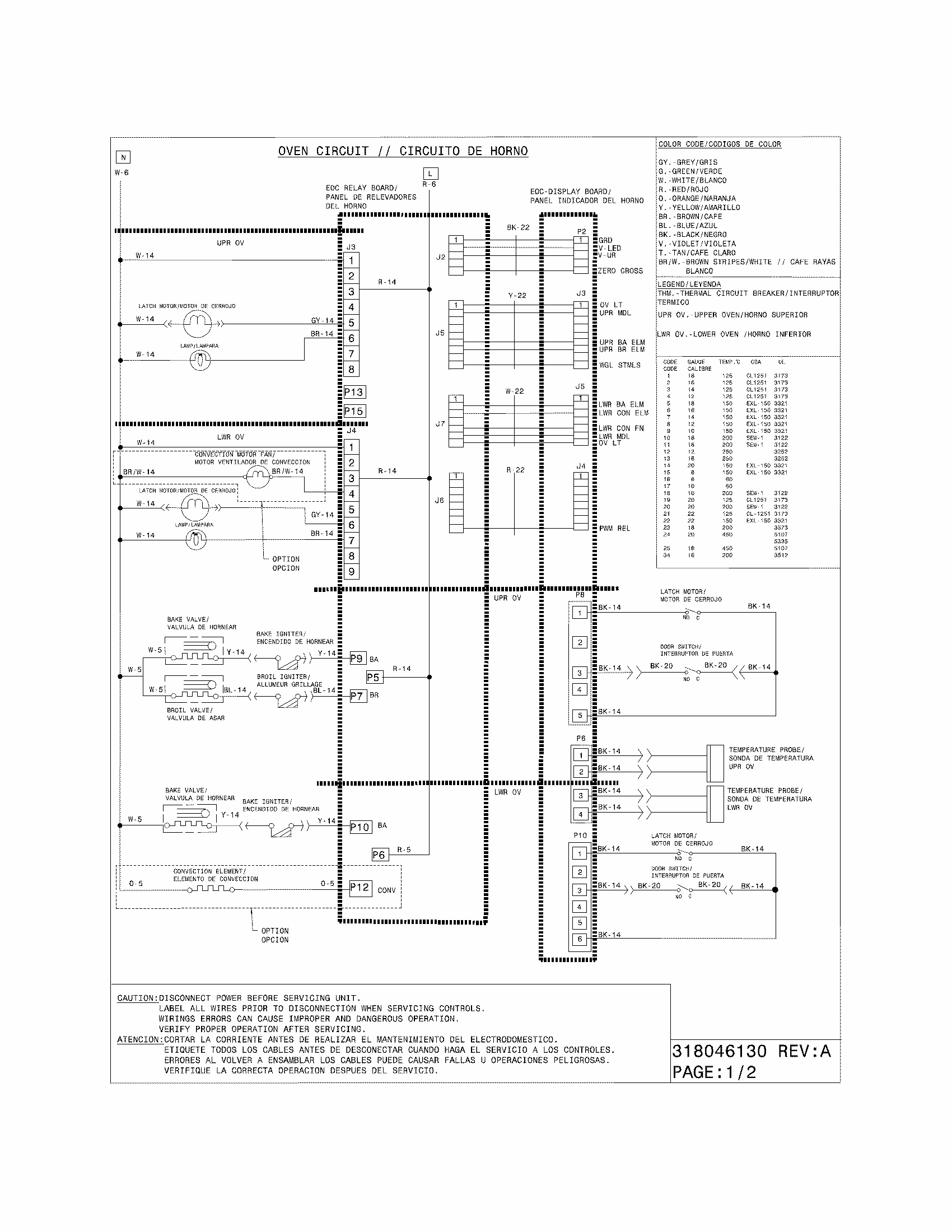 Wiring Diagram Diagram and Parts List for 79078023300  Kenmore Range