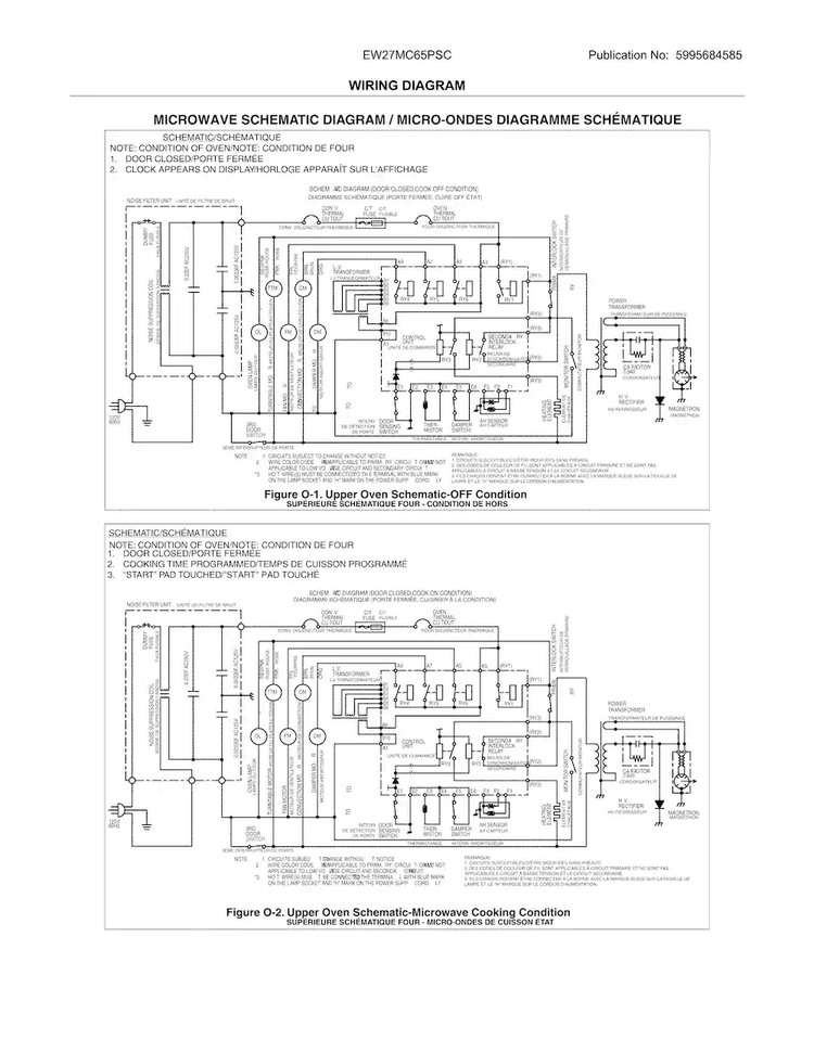 Wiring Diagram Diagram and Parts List for EW27MC65PSC  Electrolux Microwave Oven Combo