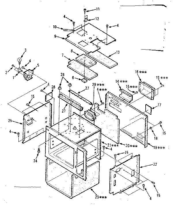 Cavity Parts-a Diagram and Parts List for 5648698510  Kenmore Microwave