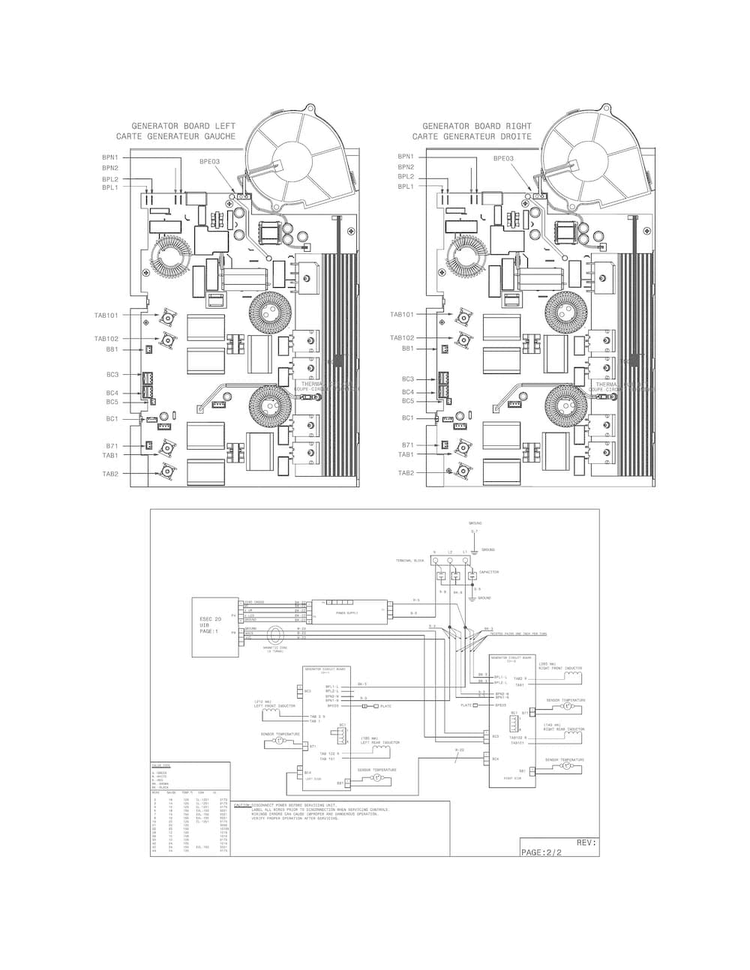 Wiring Diagram Diagram and Parts List for EW30IS80RSA  Electrolux Range