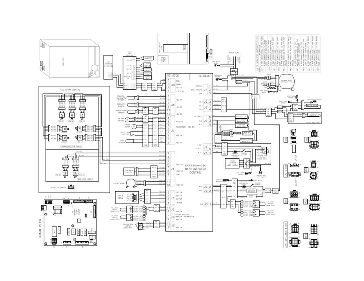 Wiring Diagram Diagram and Parts List for FPBS2777RF1  Frigidaire Refrigerator