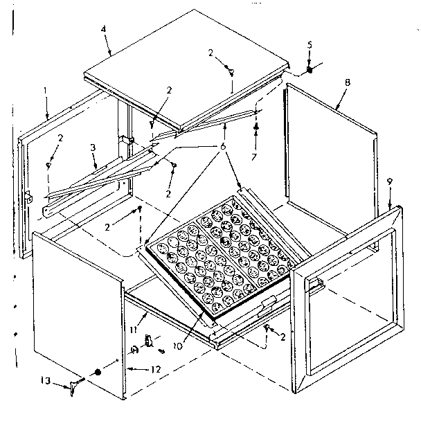 Filter compartment kit Diagram and Parts List for 867747960  Frigidaire Heater