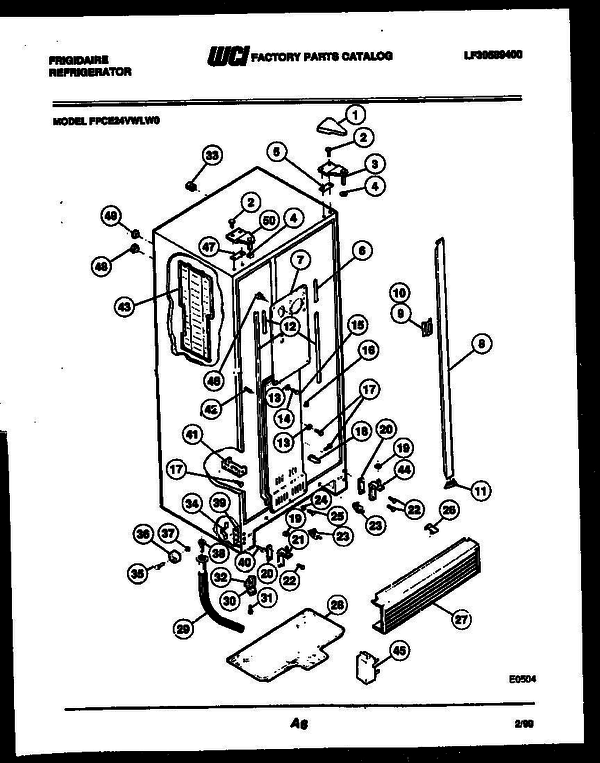 Frigidaire Wlw0 9 Diagram and Parts List for WLW0 V1 Frigidaire Washer