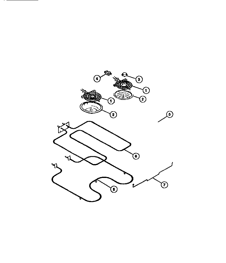 BURNER Diagram and Parts List for 73-7857-66-03  Tappan Range