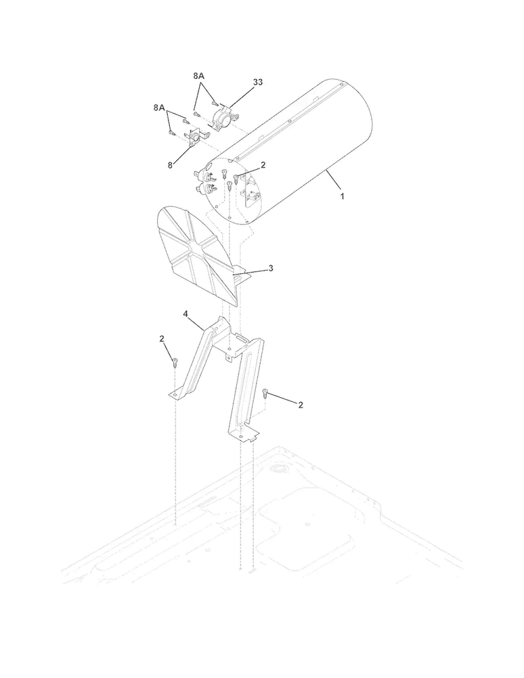 Burner Diagram and Parts List for FASE7074NA0  Frigidaire Dryer