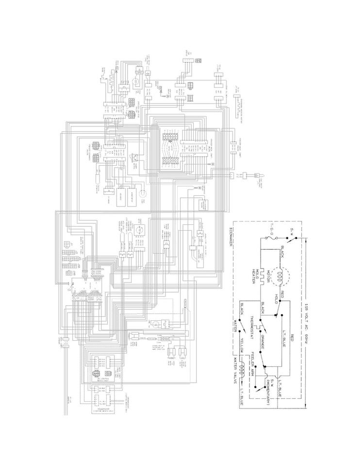 Wiring Diagram Diagram and Parts List for FGHC2331PF0  Frigidaire Refrigerator