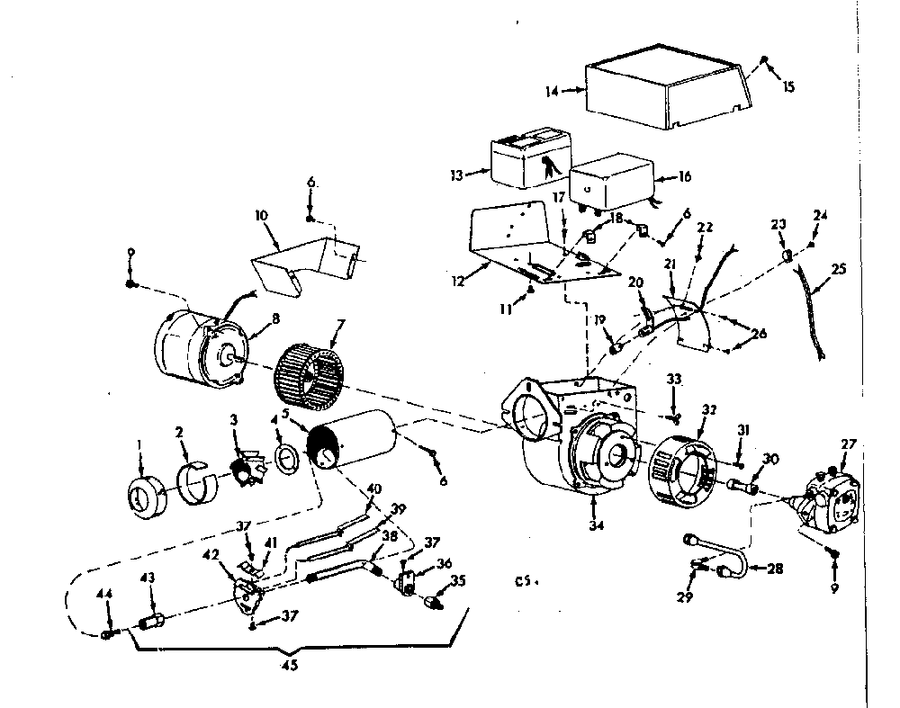 Oil burner assembly Diagram and Parts List for 867741841  Frigidaire Heater