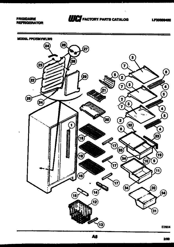 Frigidaire Wlw0 1 Diagram and Parts List for WLW0 V1 Frigidaire Washer