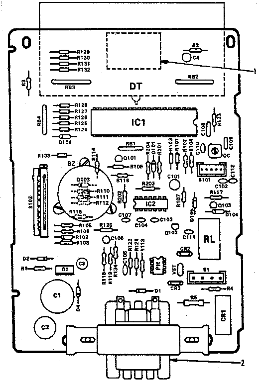 Power And Control Circuit Board 12353r Diagram and Parts List for 5648878430  Kenmore Microwave