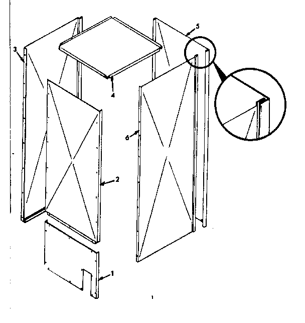 Return air adapter Diagram and Parts List for 867749121  Frigidaire Air Conditioner