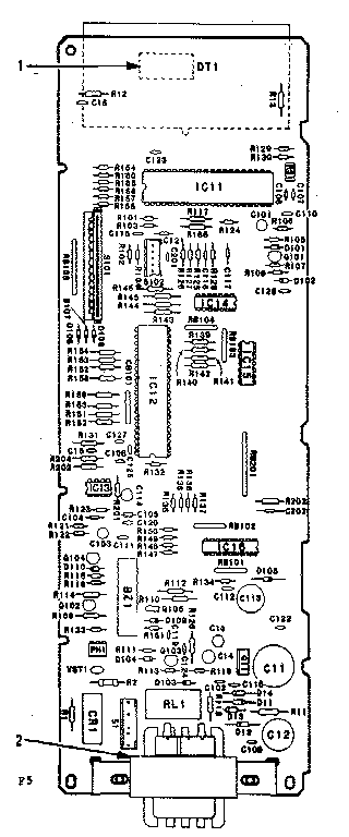 Power And Control Circuit Board Diagram and Parts List for 5648744780  Kenmore Microwave