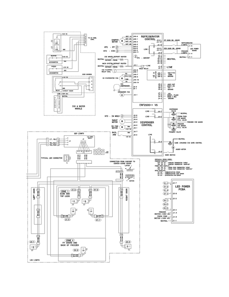 Wiring Diagram Diagram and Parts List for EI23BC35KB6  Electrolux Refrigerator