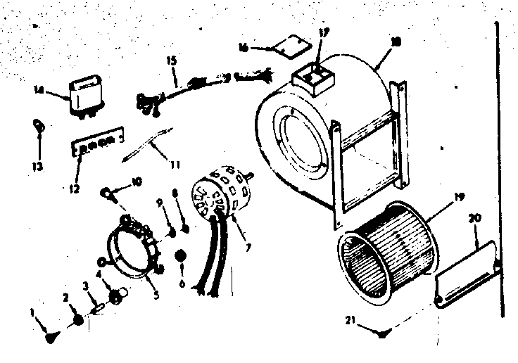 H-q blower assembly Diagram and Parts List for 86776922  Frigidaire Furnace