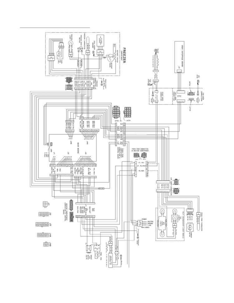 Wiring Diagram Diagram and Parts List for FPHN2899LF5  Frigidaire Refrigerator