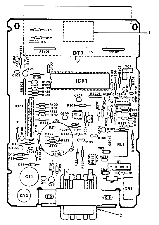 Power And Control Circuit Board Diagram and Parts List for 5648878520  Kenmore Microwave