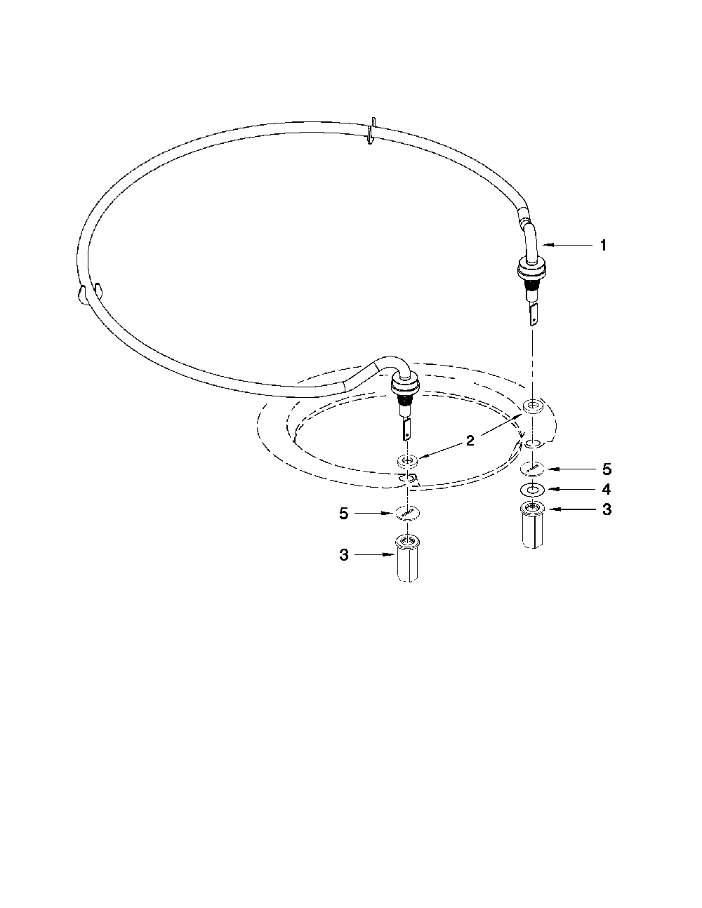 Heater Diagram and Parts List for 66513963K017  Kenmore Dishwasher